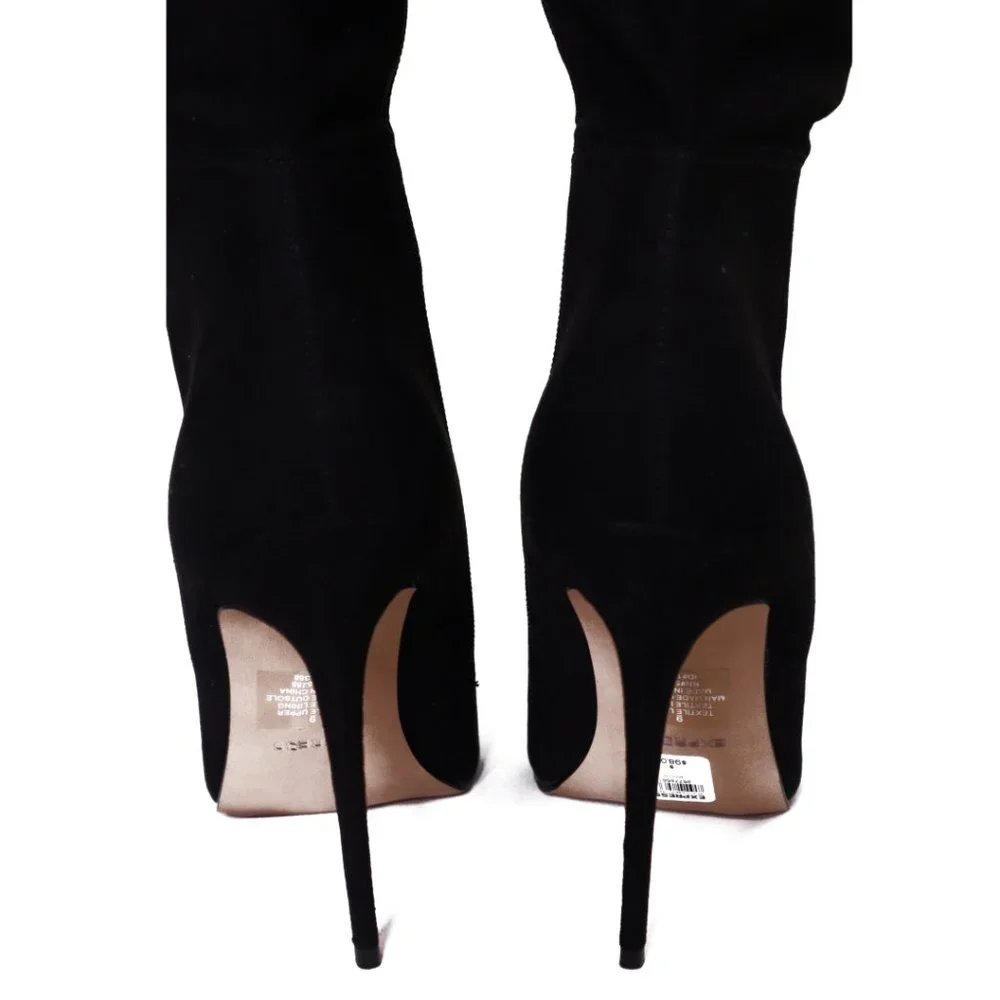 Tall Stiletto Black Boots - Picture 4 of 8